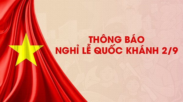 THÔNG BÁO LỊCH NGHỈ LỄ 02/09/2023.